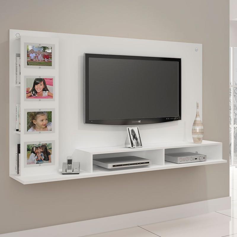 Palm シンビアント ホワイトウォーター65 Painel para TV até 60 Polegadas Sabiá JCM Móveis | MadeiraMadeira